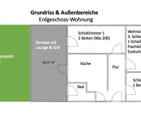 Zentral & Ruhig, Ideal Fuer Office Mit Garten Apartment *